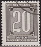 Germany 1956 Numeros 20 DM Negro Scott O30